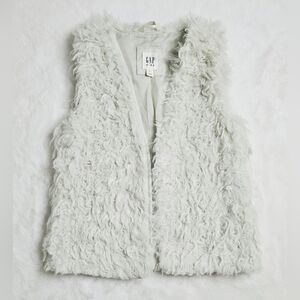 Gap shaggy faux fur vest, NEW